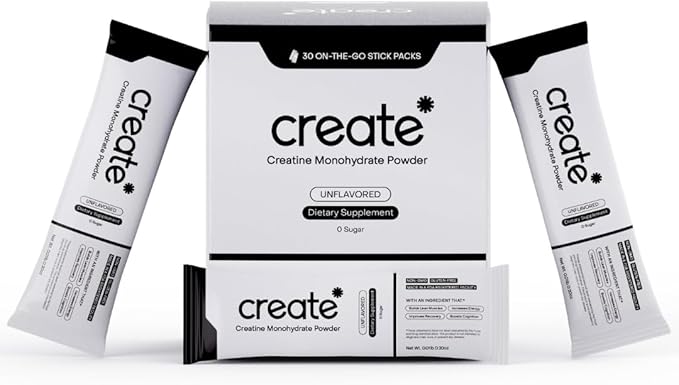 Create Single Serve Creatine Monohydrate Powder – 5g 30 Packets