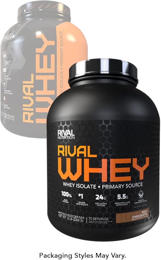 Rivalus Whey Protein Bundle - Vanilla 5lbs & 5lbs