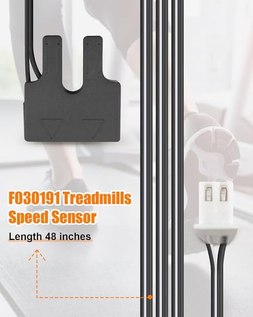 F030191 Speed Sensor Fit for Sole Fitness Treadmill and Spirit Ellipticals, Reed Switch RPM Wire Harness Replacement Part