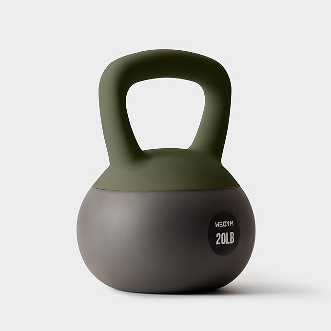 Soft Kettlebells with Cushioned Impact-Resistant Base and Anti-Slip