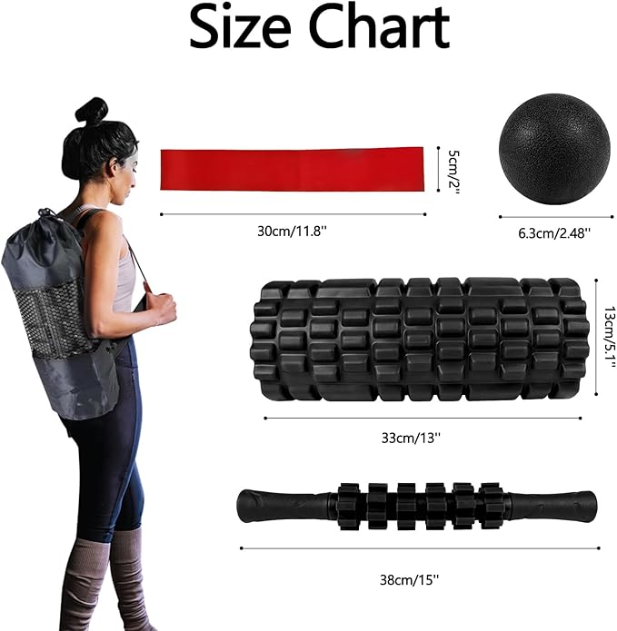 5 in 1 Foam Roller Set High Density