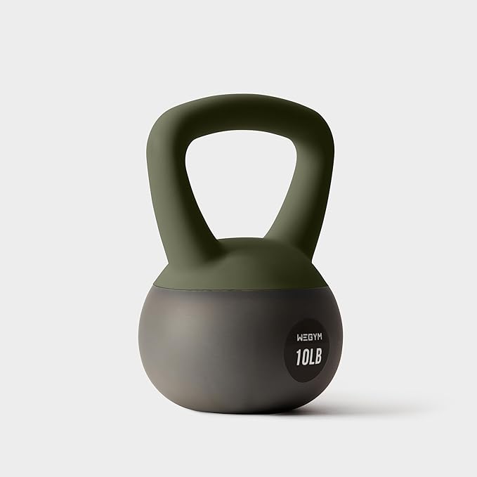 Soft Kettlebells with Cushioned Impact-Resistant Base and Anti-Slip
