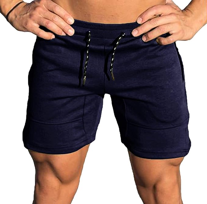 COOFANDY Men's Gym Workout Shorts Athletic Training Shorts Fitted Weightlifting Bodybuilding Shorts with Zipper Pockets