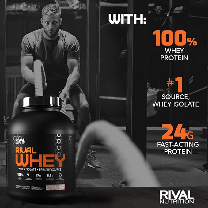 Rivalus Whey Protein Bundle - Vanilla 5lbs & 5lbs