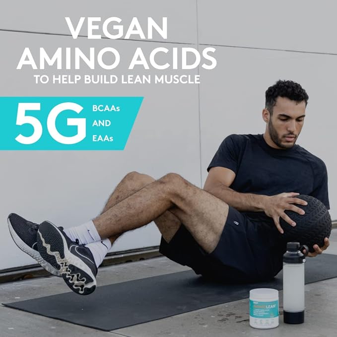 RSP NUTRITION AminoLean Natural Pre Workout Powder, Sucralose Free Amino Energy with No Artificial Dyes, Vegan BCAAs and Weight Management, Pineapple Coconut, 25 Serv