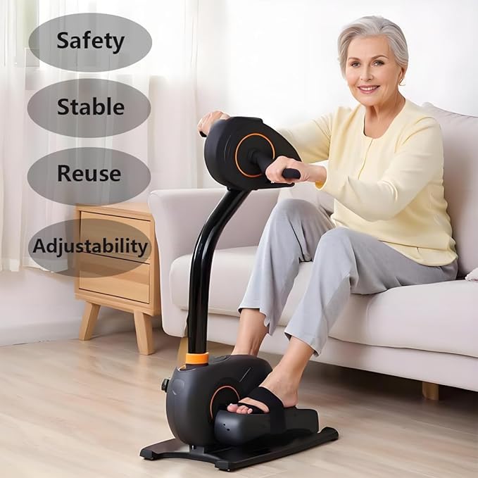 Leg Exerciser Machine Pedal Straps Easy to Install Adjustable Pedal Straps for Seniors Fitness Home Office Sports Accessories