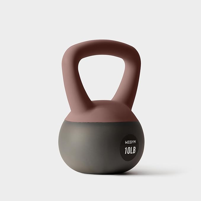 Soft Kettlebells with Cushioned Impact-Resistant Base and Anti-Slip