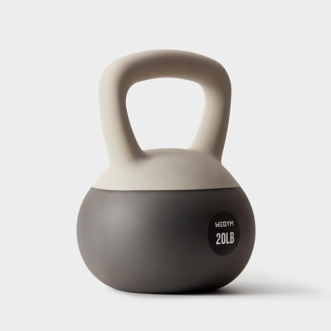 Soft Kettlebells with Cushioned Impact-Resistant Base and Anti-Slip
