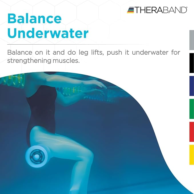 THERABAND Swim Bar with Padded Grip for Buoyancy-Based