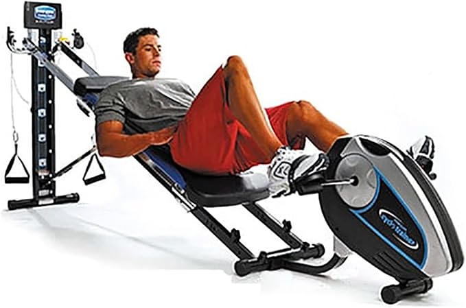 Total Gym Attachable Cyclo Supportive Trainer with Digital Monitor Progress Tracking Display for Home Workout Exercise Machines, Black