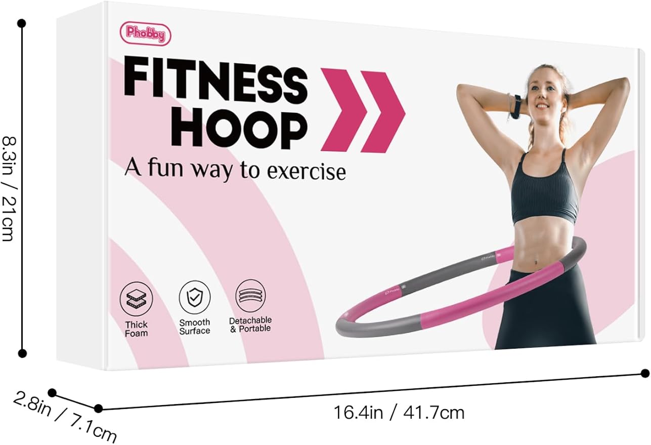 Weighted Exercise Hoop for Adults 2.2lb Detachable