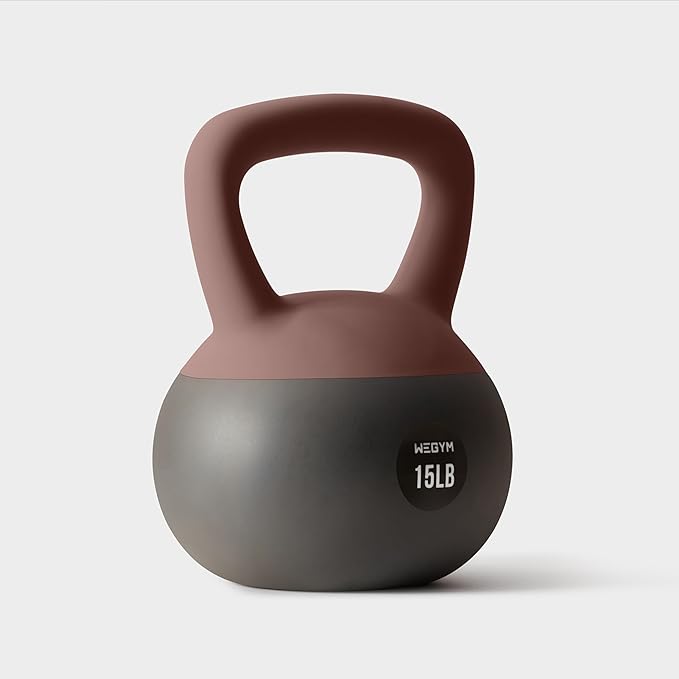 Soft Kettlebells with Cushioned Impact-Resistant Base and Anti-Slip
