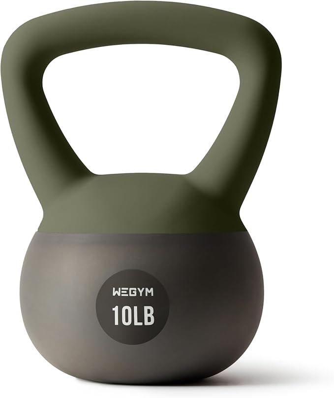 Soft Kettlebells with Cushioned Impact-Resistant Base and Anti-Slip