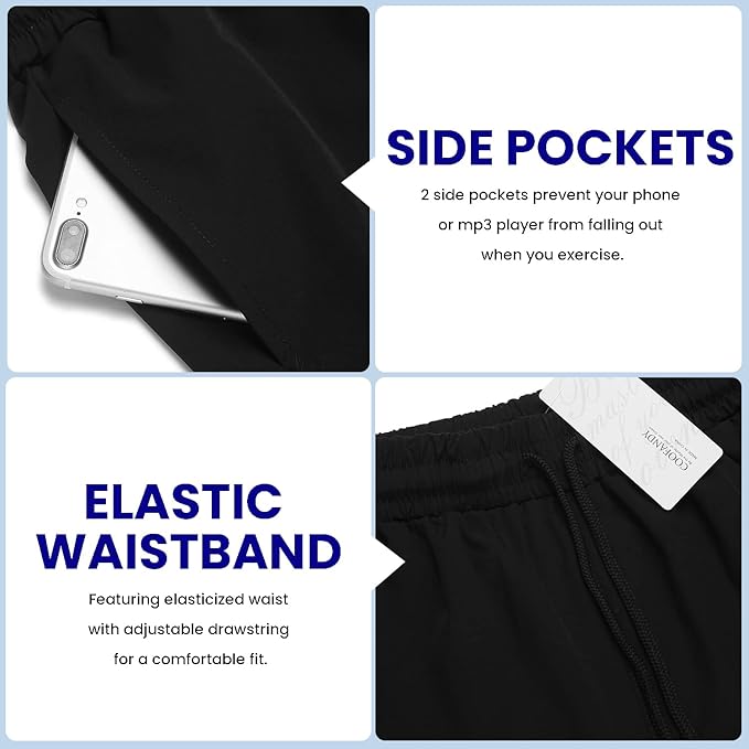 COOFANDY Men's 2 Pack Gym Workout Shorts 7 Inch Quick Dry Athletic Shorts Lightweight Running Shorts with Pockets