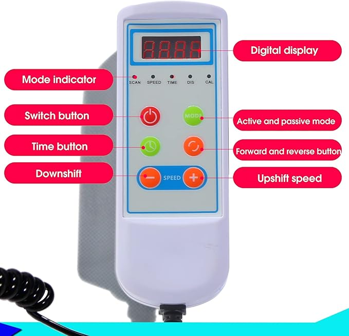 Motorized Pedal Exerciser, Electric Pedal Exerciser for Arm and Leg Low Impact Exercise Rehabilitation, No Resistance, Suitable for Seated Leg Exercise and Arm Exercise for Elderly People