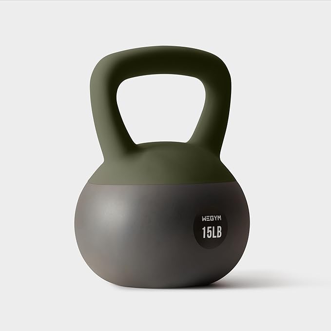 Soft Kettlebells with Cushioned Impact-Resistant Base and Anti-Slip