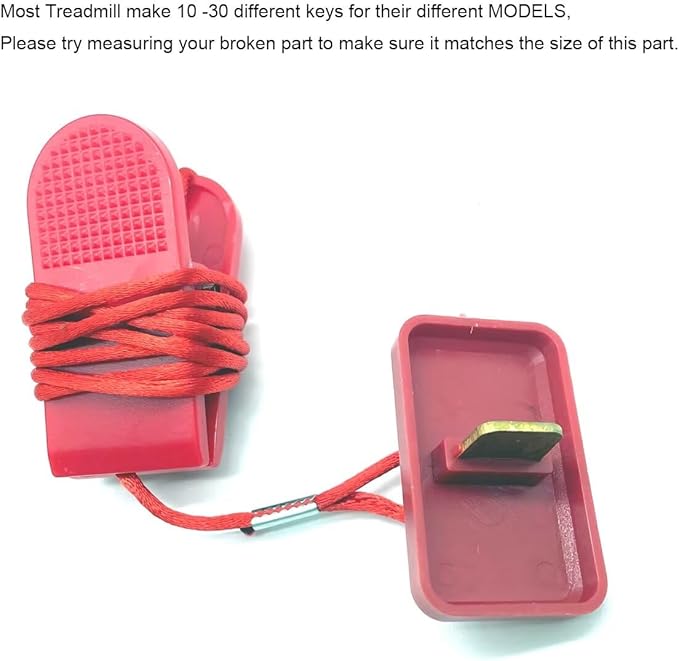 Treadmill Universal Safety Key for All Proform, Image, Weslo, Reebok, Epic, Golds Gym, Freemotion, and Healthrider Treadmills