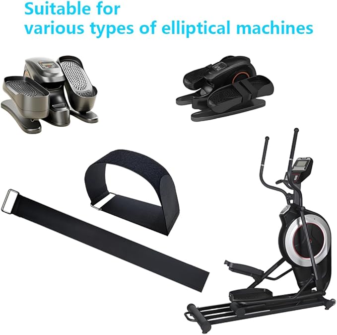 Leg Exerciser Machine Pedal Straps Easy to Install Adjustable Pedal Straps for Seniors Fitness Home Office Sports Accessories