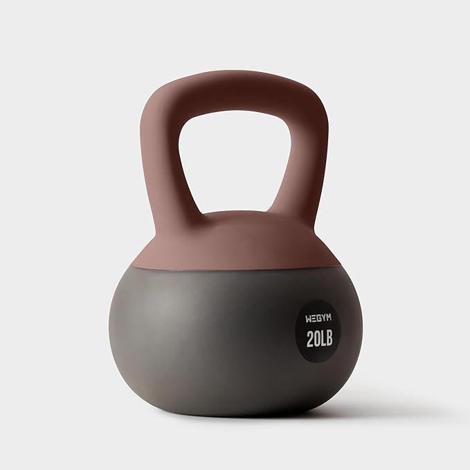Soft Kettlebells with Cushioned Impact-Resistant Base and Anti-Slip