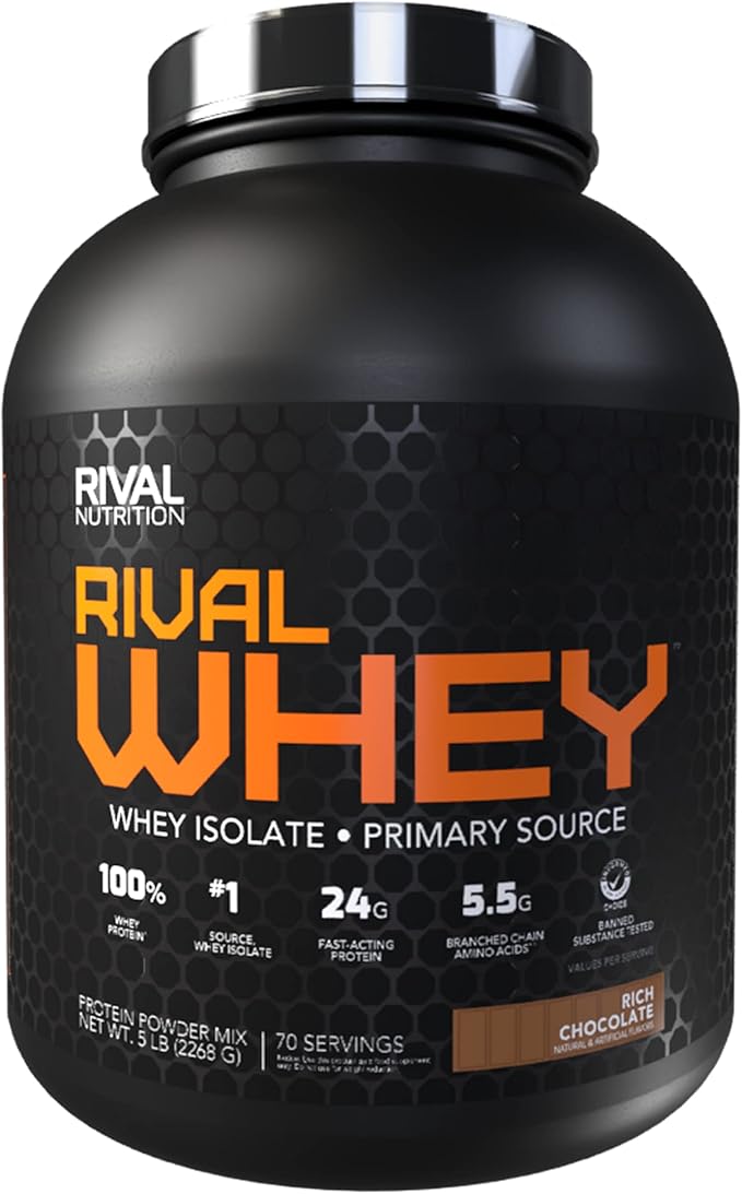 Rivalus Whey Protein Bundle - Vanilla 5lbs & 5lbs