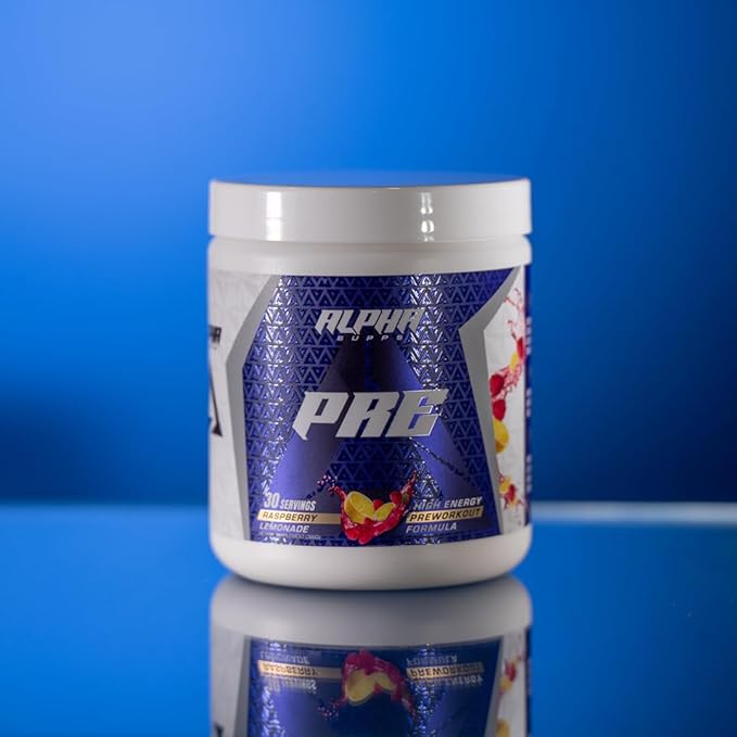 Pre, Pre-Workout Powder for Men & Women, Back to Basics Preworkout Formula for Fitness & Gym Training Athletes - Boost Energy, Focus & Performance (30 Servings, Blueberry Lemonade)