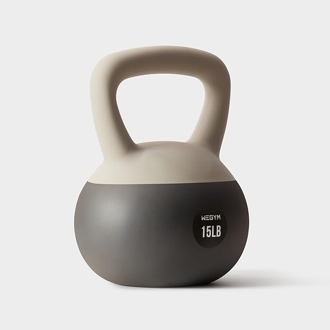 Soft Kettlebells with Cushioned Impact-Resistant Base and Anti-Slip