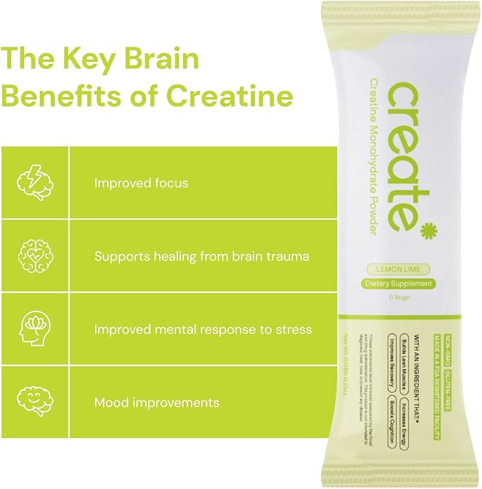 Create Single Serve Creatine Monohydrate Powder – 5g 30 Packets