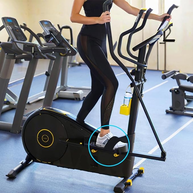 Leg Exerciser Machine Pedal Straps Easy to Install Adjustable Pedal Straps for Seniors Fitness Home Office Sports Accessories