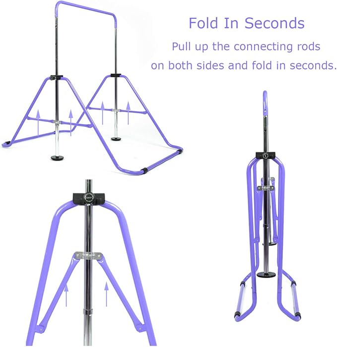 Kids Gymnastics Bar Gymnastic Equipment for Home Adjustable 3-7 Years
