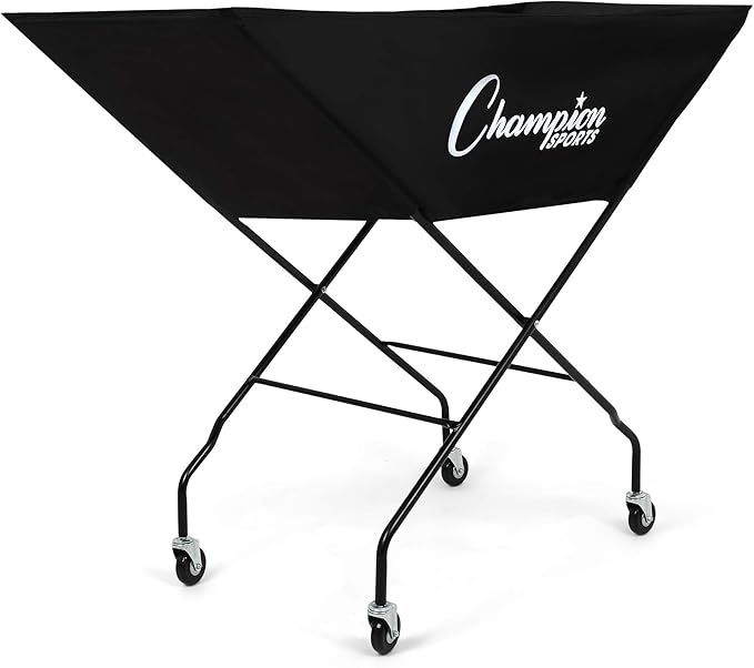 Champion Sports Volleyball Cart with Wheels 24 Balls