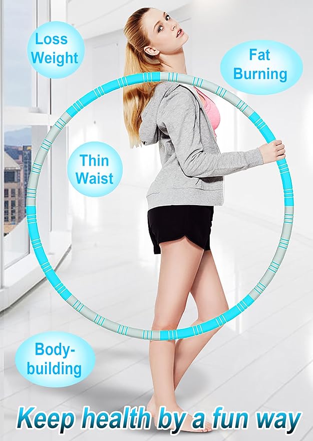 Weighted Exercise Hoop for Adults Weight Loss 8 Section