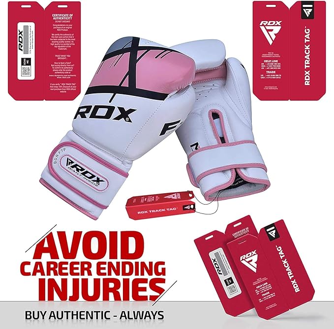 RDX Boxing Gloves EGO, Sparring Muay Thai Kickboxing MMA Heavy Training Mitts, Maya Hide Leather, Ventilated, Long Support, Punching Bag Workout Pads, Men Women Adult 8 10 12 14 16 oz