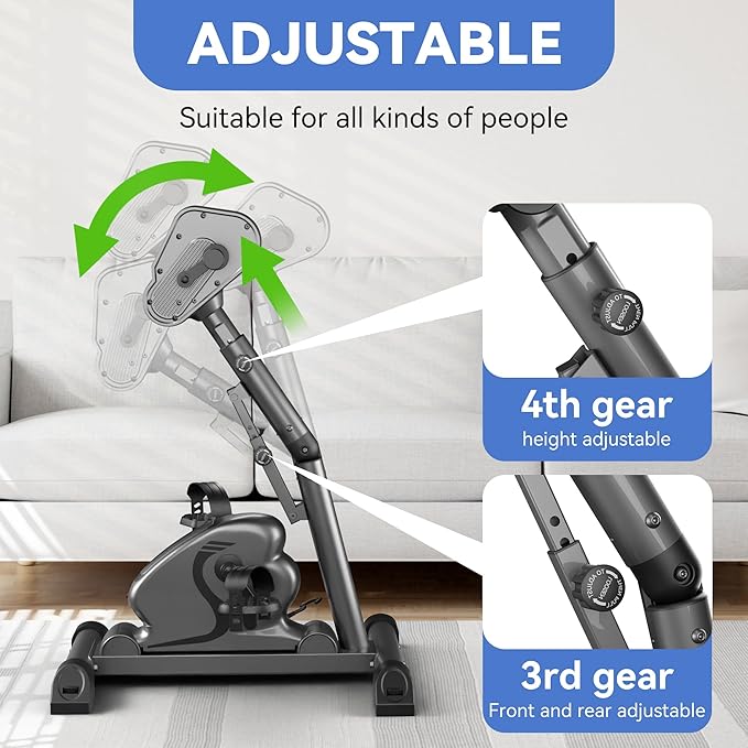 Legs Arms Electric Exercise Bike Active Passive Knee Pedal Trainer Physical Therapy Assisted Rehabilitation Home Fitness Equipment for Seniors