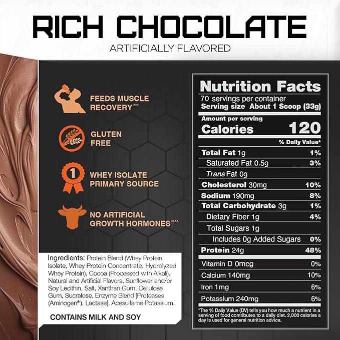 Rival Nutrition Rival Whey- Rich Chocolate 5lbs.