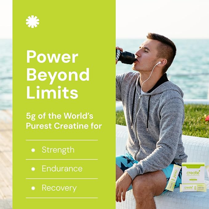 Create Single Serve Creatine Monohydrate Powder – 5g 30 Packets