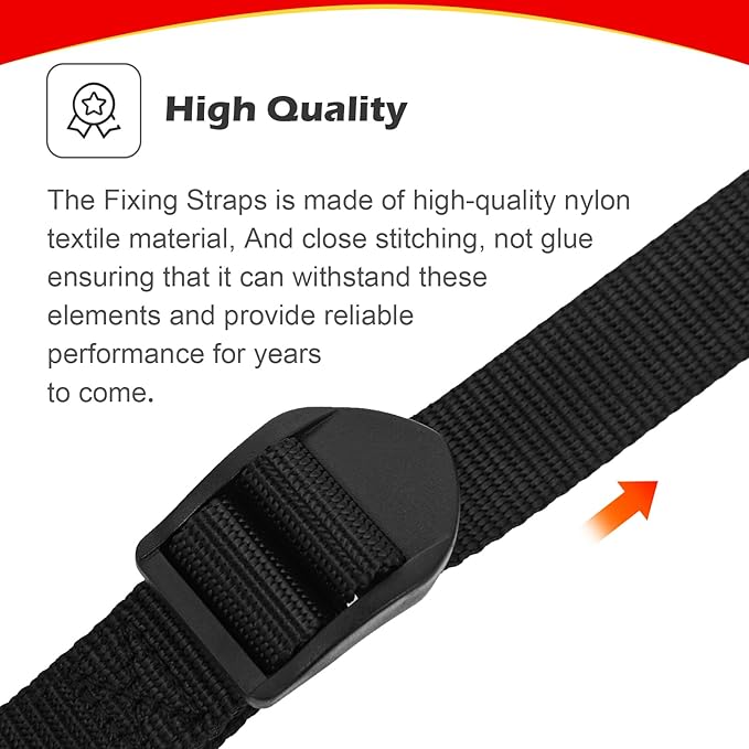 Rowing Machine Feet Straps for Concept 2 Rower - Foot Strap Replacement, Compatible with Models D & E - 2 Pack