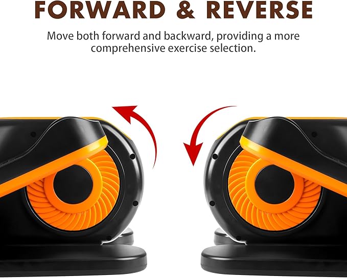 Under Desk Elliptical Machine, Electric Elliptical Seated Pedal Exerciser for Seniors w/Remote & 12 Speeds Level, Manual & Auto Mode, Noiseless Ellipse Leg Exerciser as Seen on Tv