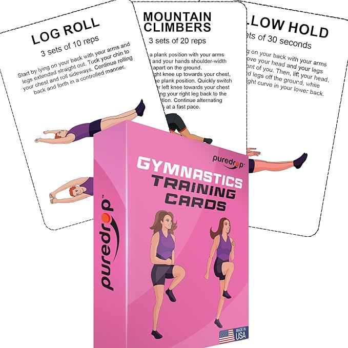 Gymnastics Training Equipment Aid Cards: Great Training Drills
