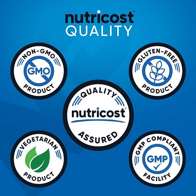 Nutricost BCAA Powder (Pineapple, 30 Servings) - Optimal 2:1:1 Ratio