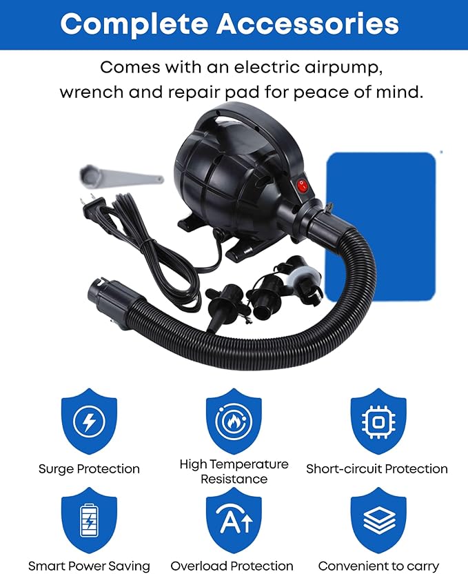Air Barrel - Air Roller Gymnastics Barrel for Back Handspring Trainer, Air Track Tumble Mat with Pump for Gym Training/Yoga Balance Exercise/Cheerleading/Home and Outdoor Use