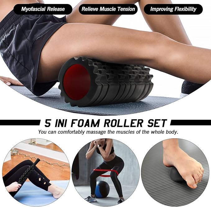 5 in 1 Foam Roller Set High Density