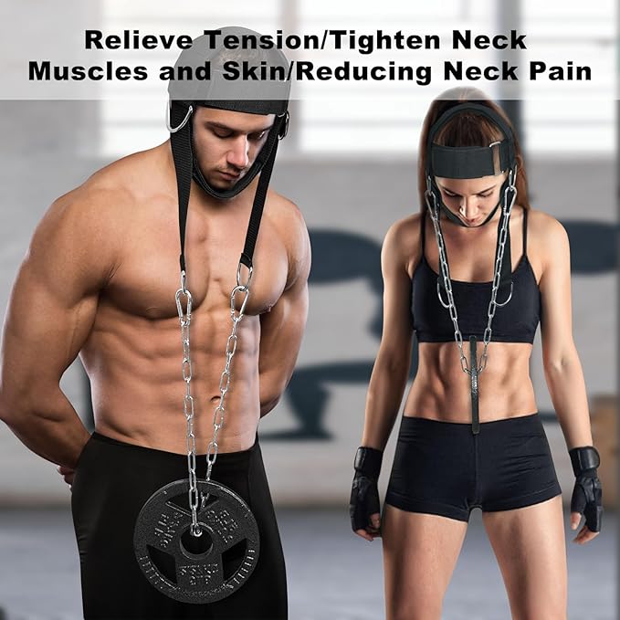 Neck Harness for Weight Lifting: Neck Exerciser Strengthener