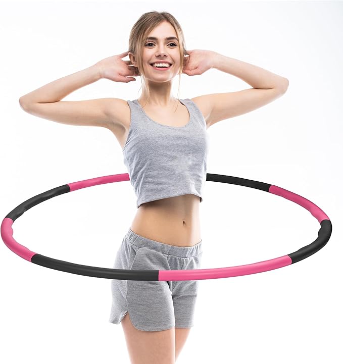 Weighted Hula Hoop Set with Jump Rope - 2.2 lbs