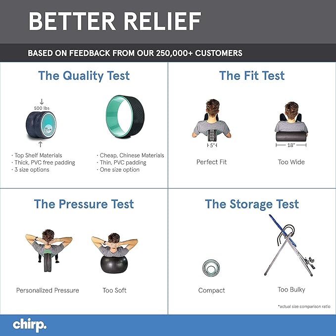Chirp Wheel Foam Roller - Targeted Back Foam
