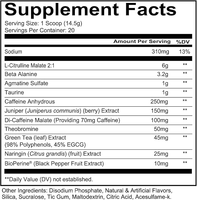REDCON1 Total War Pre Workout Powder, Prime Time Punch - Beta Alanine + Citrulline Malate Keto Friendly Preworkout for Men & Women with 320mg of Caffeine - Fast Acting (20 Servings)
