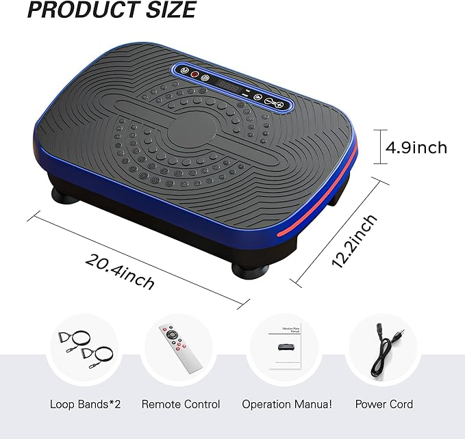 soges Vibration Plate Exercise Machine, Vibrating Exercise Equipment for Whole Body, Vibrate Plate for Home Fitness Workout, Weight Loss, Training