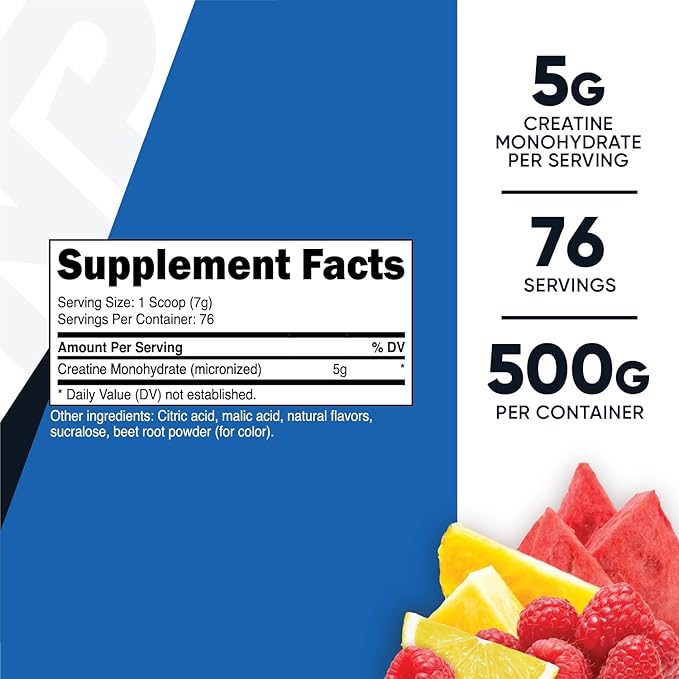 Nutricost Creatine Monohydrate Powder (Fruit Punch 500 Gram)