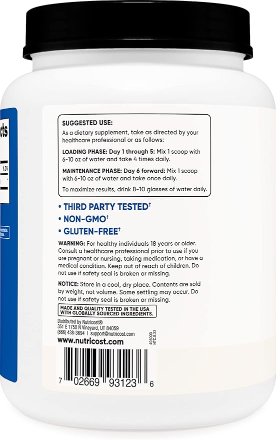 Nutricost Creatine Monohydrate Micronized Powder (1 KG) -