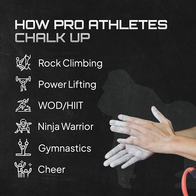 Beasty Chalk Gym Chalk Block - High Grip Chalk for Gymnastics, Rock Climbing, Sports, Lifting, Pull-Ups, Deadlifts, Kettlebells, Pole