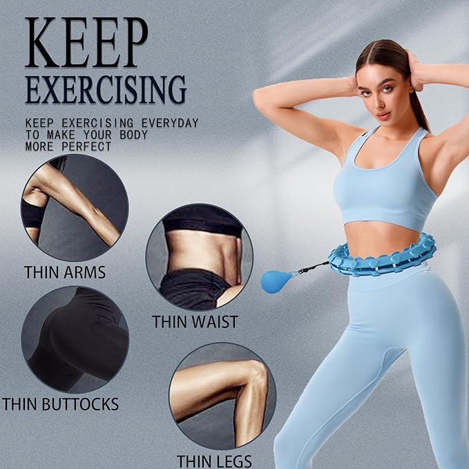 Dumoyi Smart Weighted Hoop for Adults Weight Loss